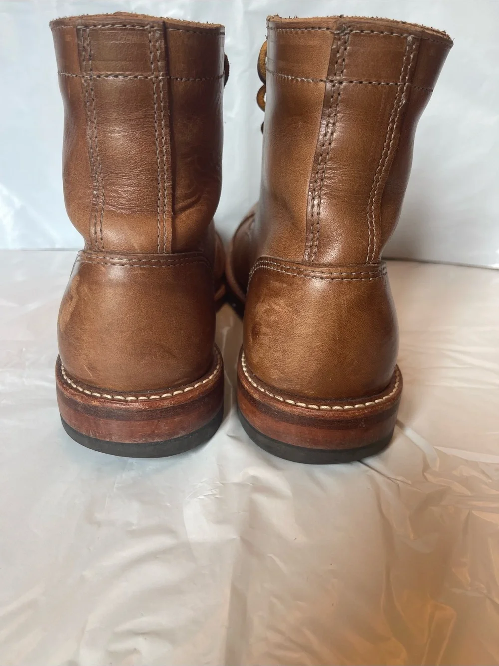 Oak Street Bootmakers Cap-Toe Trench Boot - Natural Horween Chromexcel 8.5D